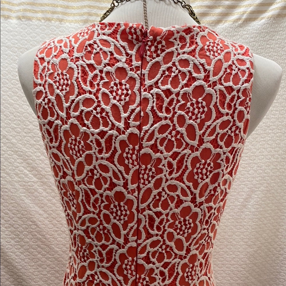 Floral Lace Sleeveless Dress - Picture 3 of 8